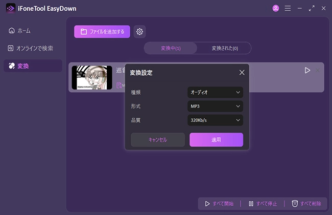 EasyDown　変換設定を調整