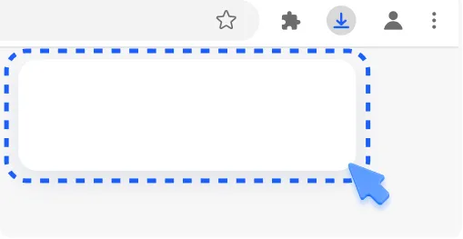 Click browser download icon