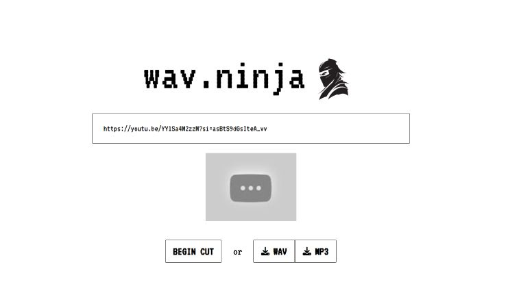 wav.ninja interface