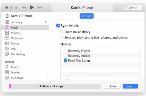 Sync Music to iPhone