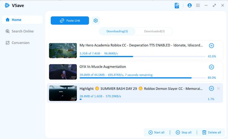 find your twitch video in the downloaded list
