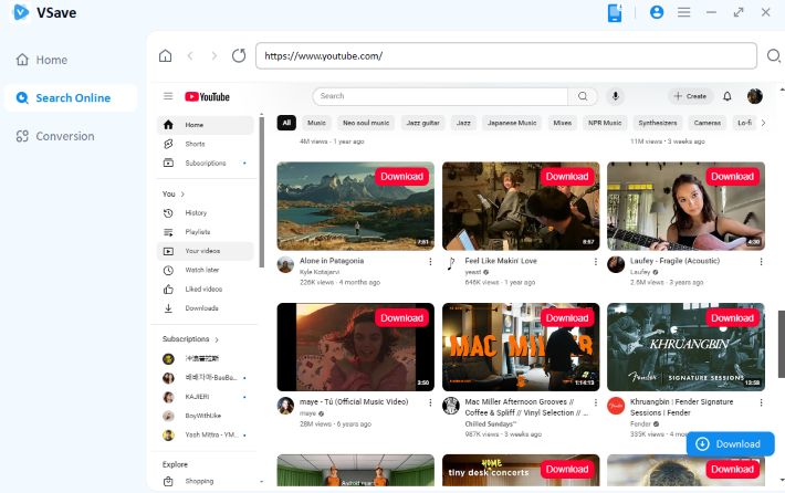 Vsave video downloader convert youtube 4k to mp4