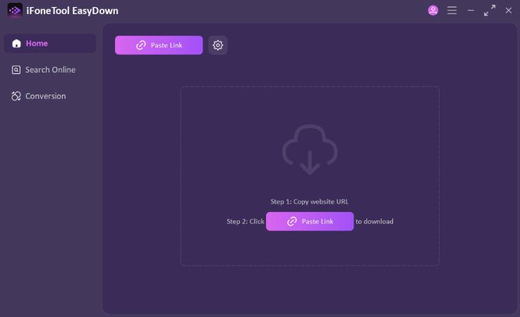 Paste YouTube Link to convert youtube to mp4 1080p in EasyDown