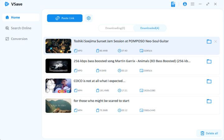 Vsave youtube completed